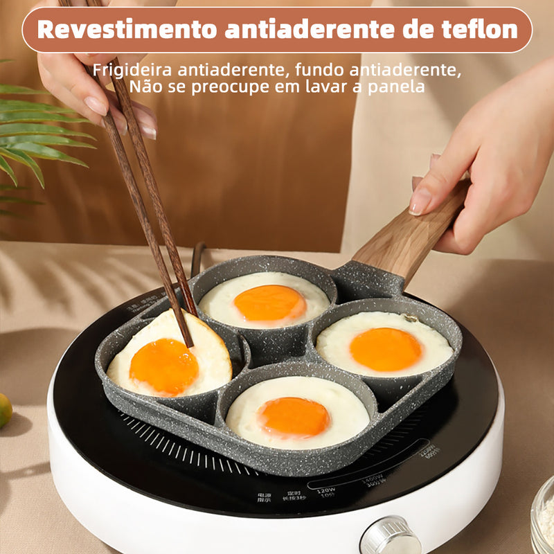 Frigideira Antiaderente Para Ovos E Panquecas 4 Espaços - CZ0052 - DS LOJA